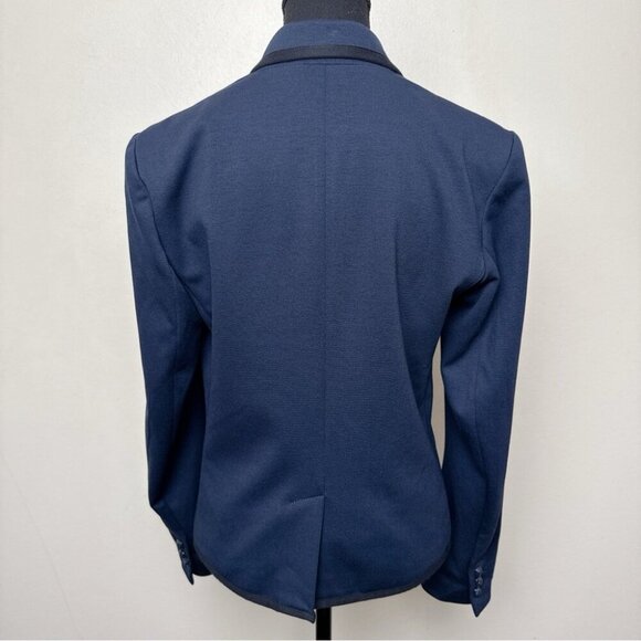 Gap Womens 8 The Academy Blazer Blue Dark Academia Button Blazer Jacket - Picture 2 of 16